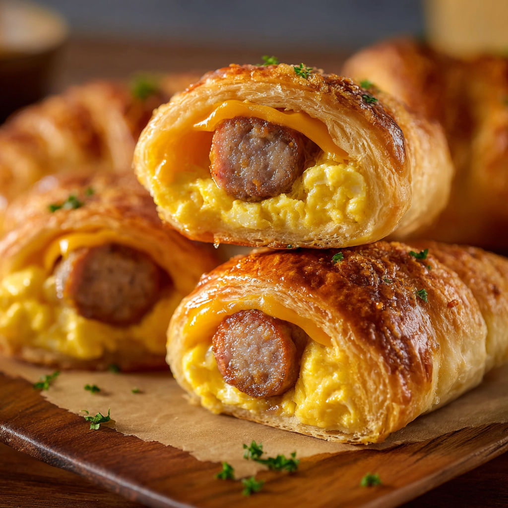 Sausage Egg Breakfast Roll-Ups are a delicious and convenient way to enjoy a hearty breakfast.