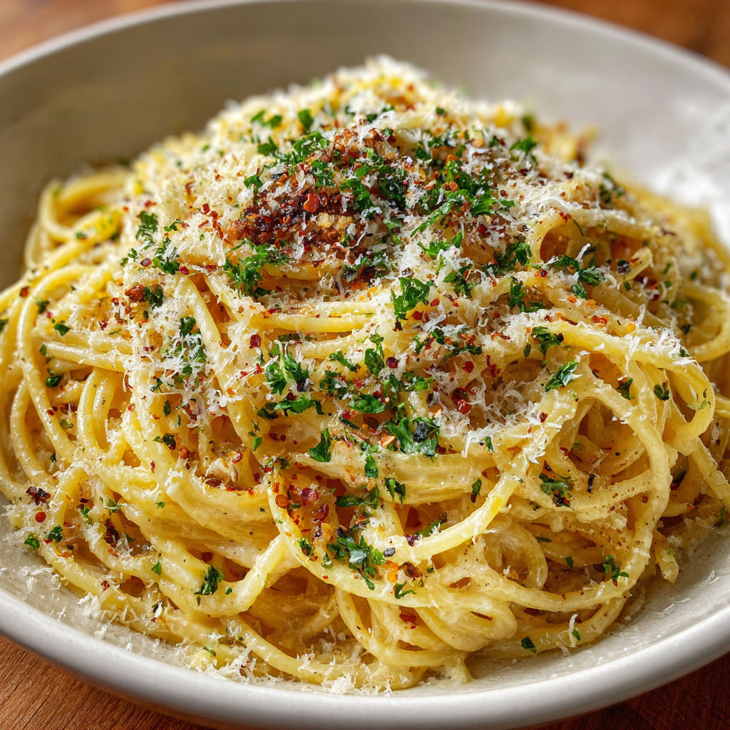 A bowl of pasta with cheese and herbs, possibly a dish called "Penne alla Vodka.