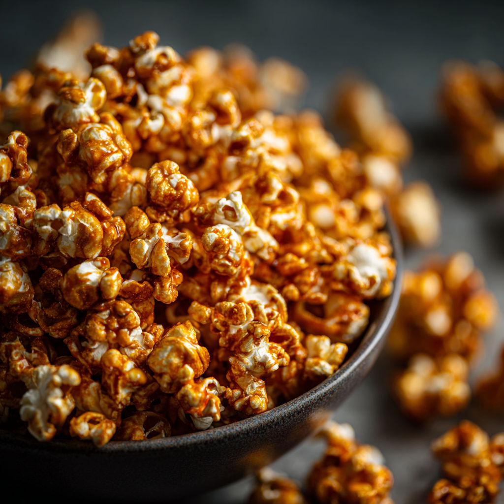 A bowl filled with popcorn, ready to be cooked.