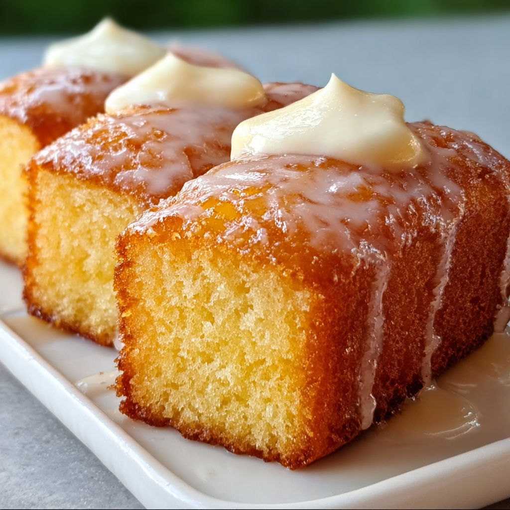 A white plate with three pieces of cake on it.