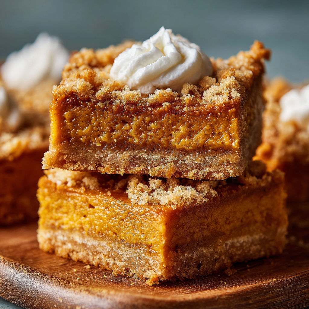 A delicious dessert made with pumpkin and whipped cream.