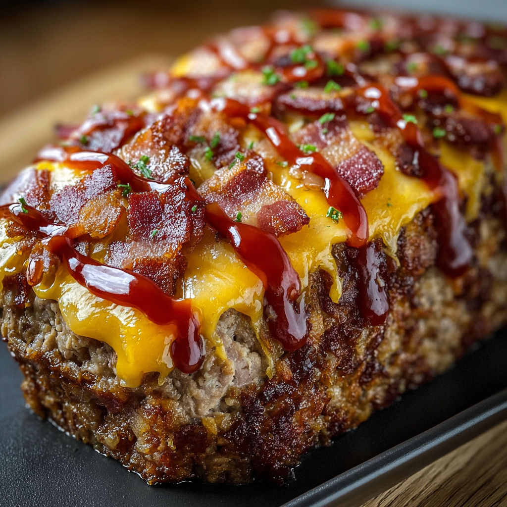A close-up of a delicious bacon cheeseburger with a generous amount of ketchup.