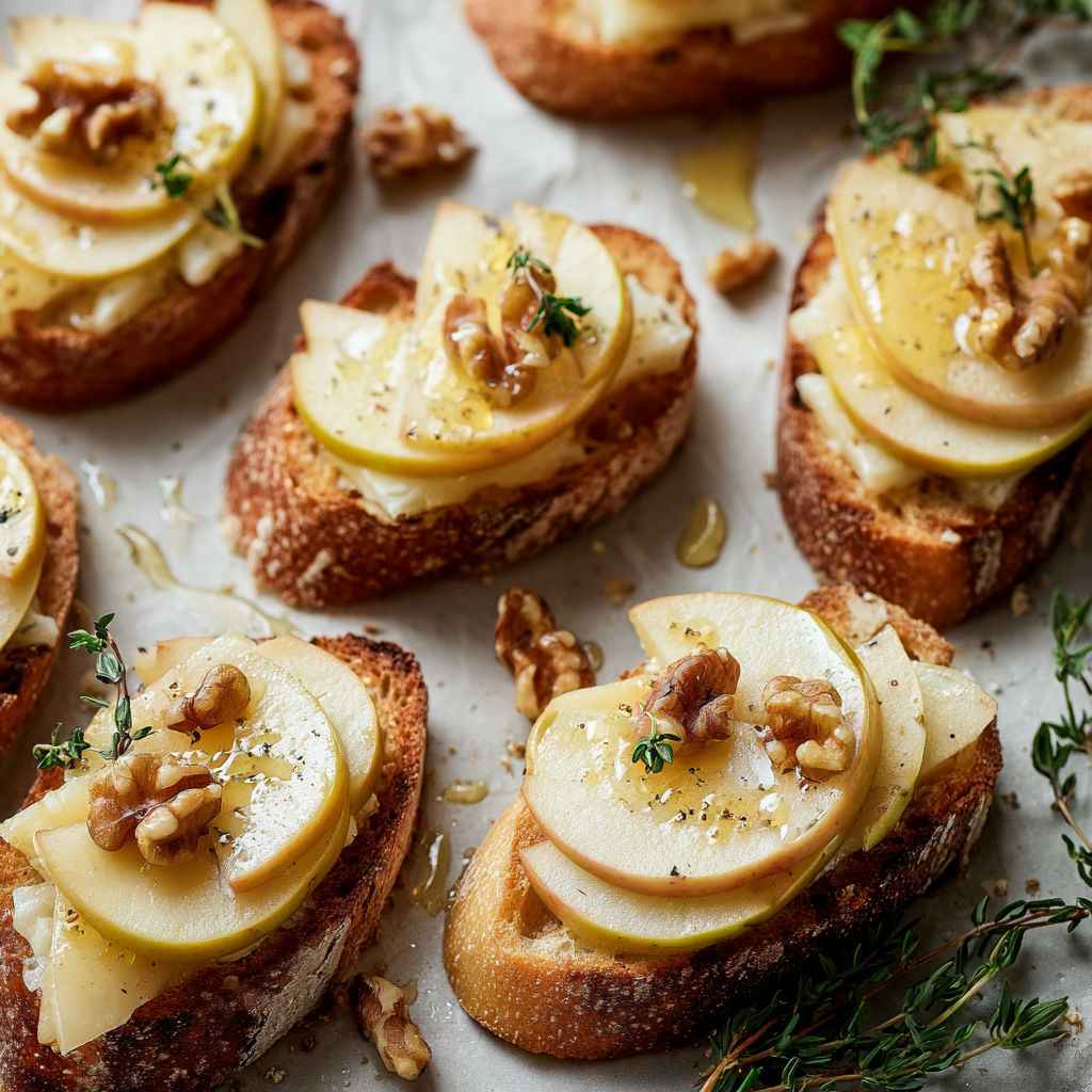 A close-up of a slice of toast with a slice of lemon on top, drizzled with honey.
