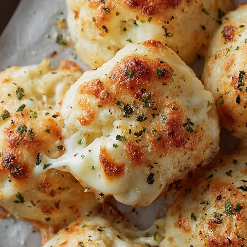 A plate of cheesy bread sticks with herbs on top.
