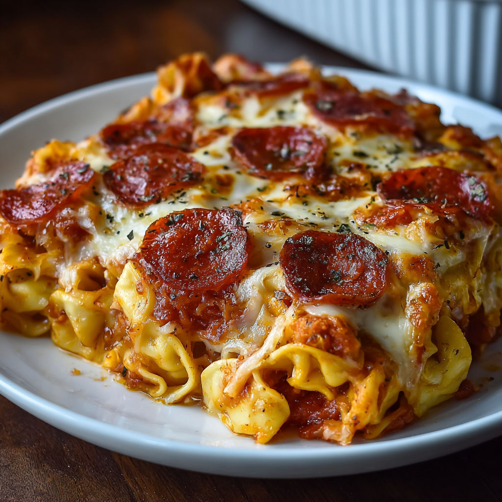 A delicious homemade pizza with pepperoni and cheese on a white plate.