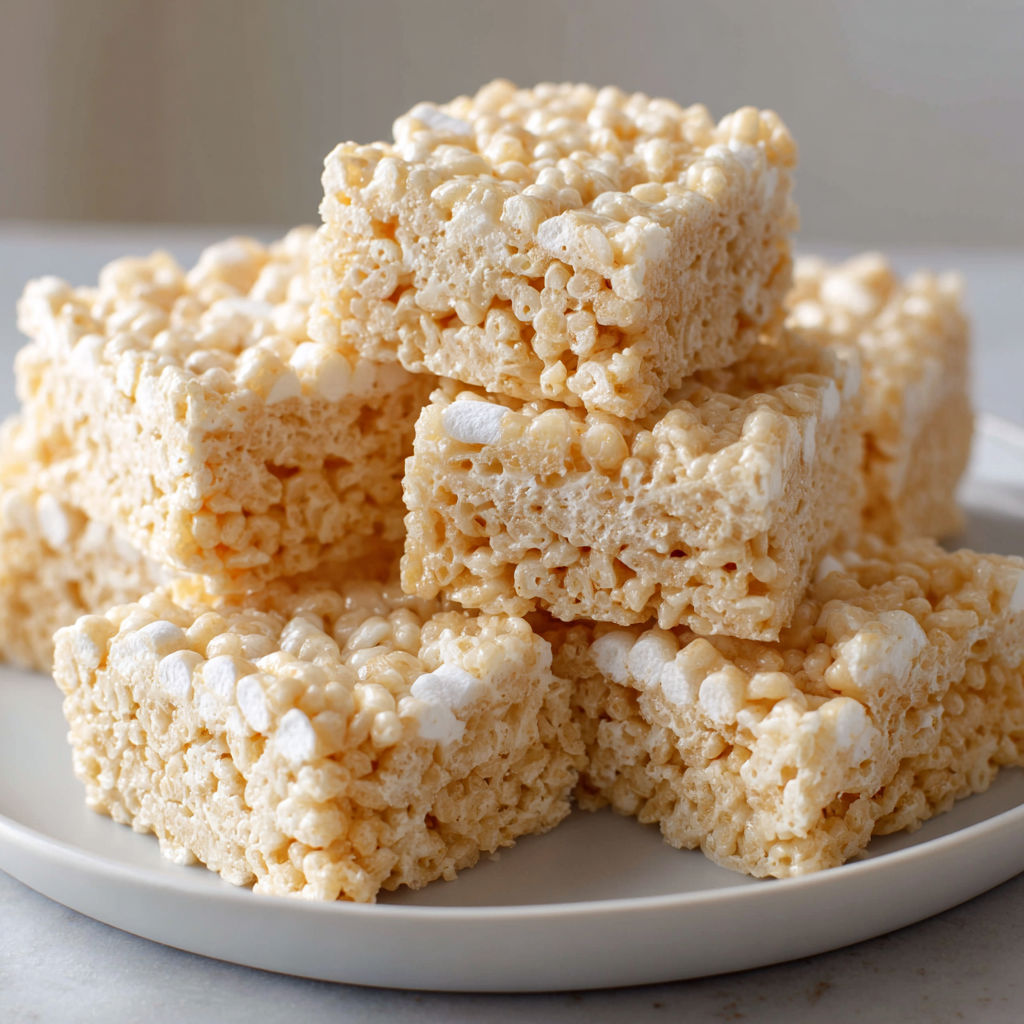 A plate of marshmallows stacked on top of each other.
