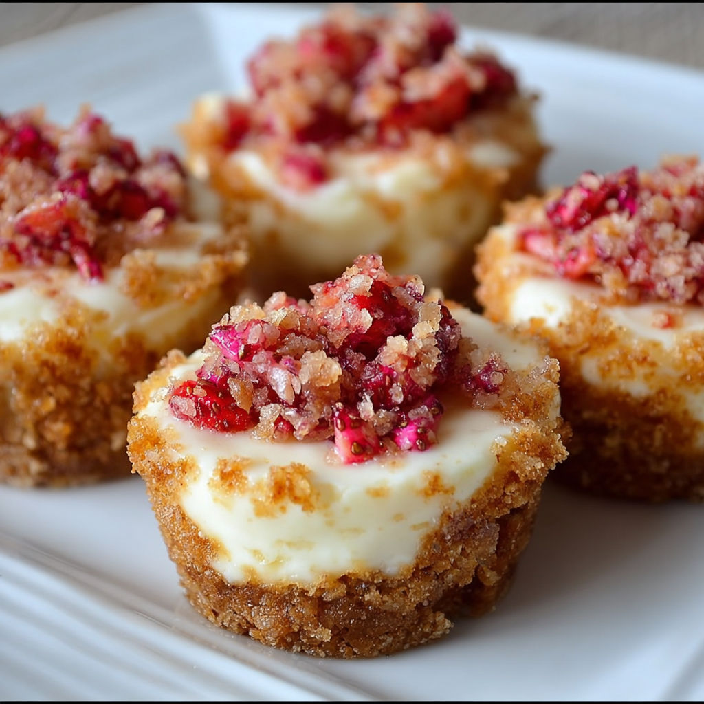 A plate of desserts with a white plate and a cupcake with a strawberry on top.