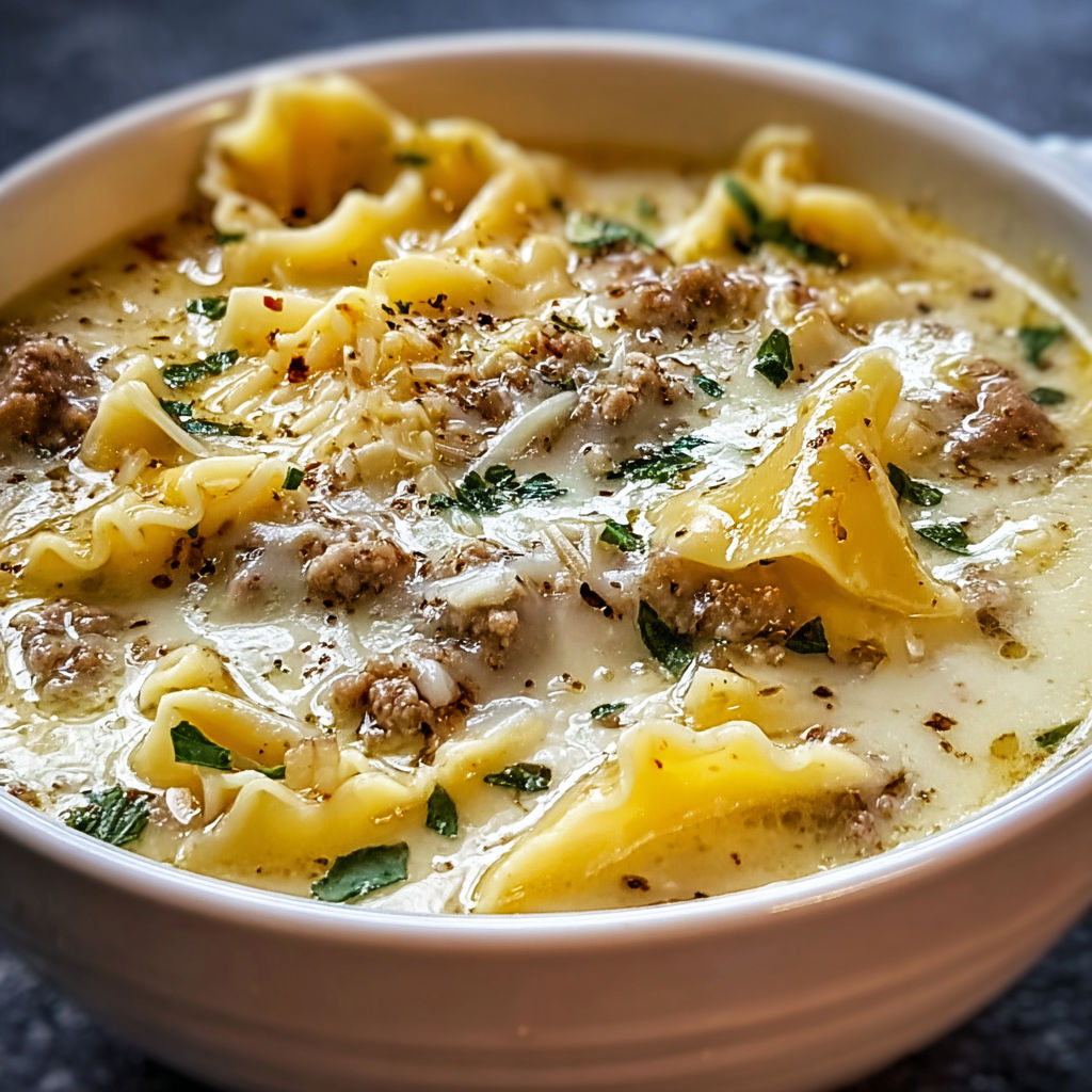 A bowl of pasta with meat and cheese in it.