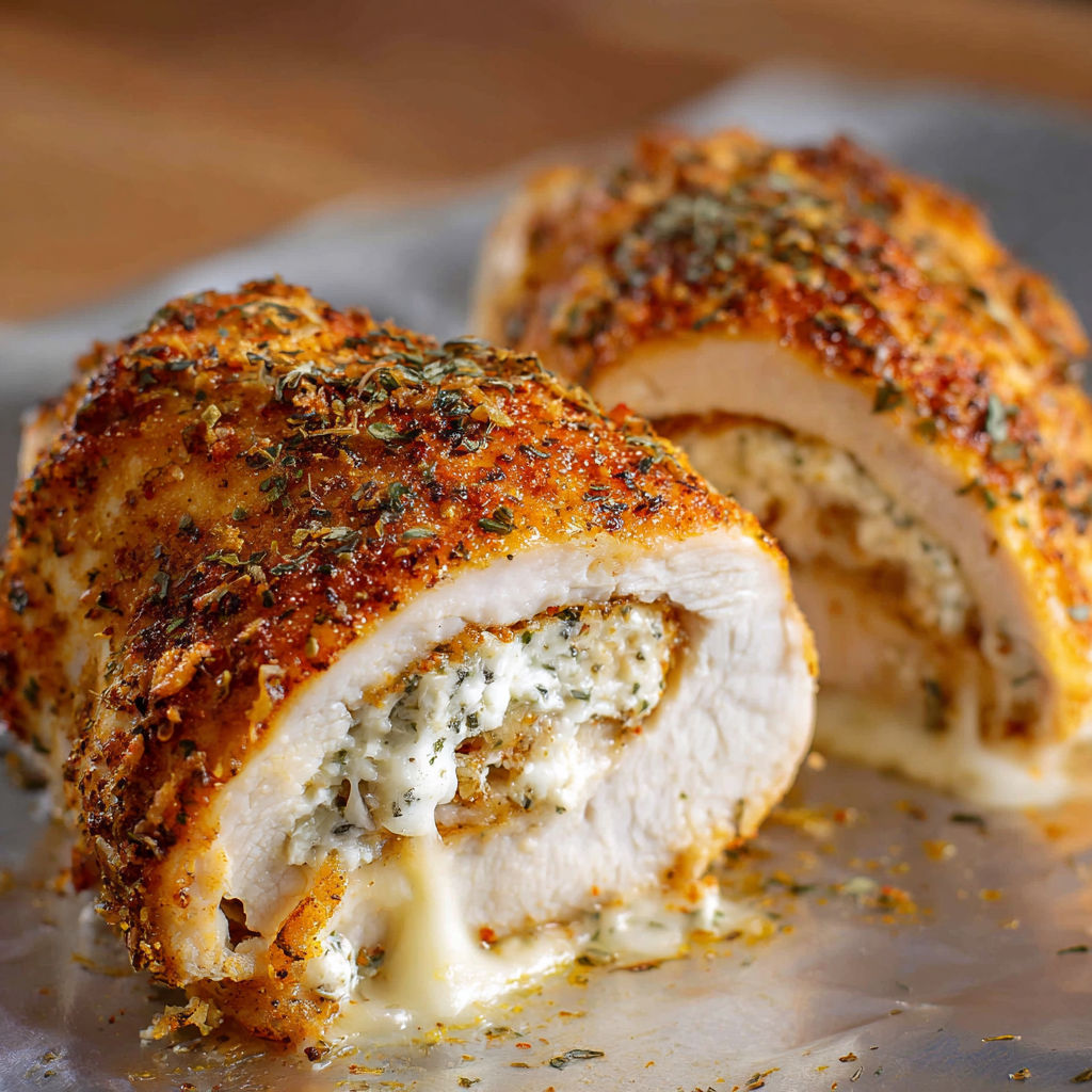 A delicious chicken dish with a creamy sauce, served on a metal tray.