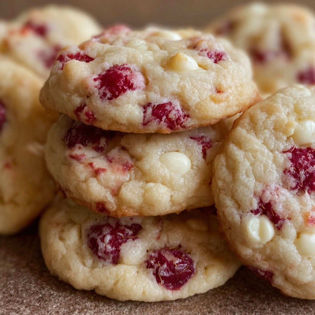 A stack of red velvet cookies with white frosting.