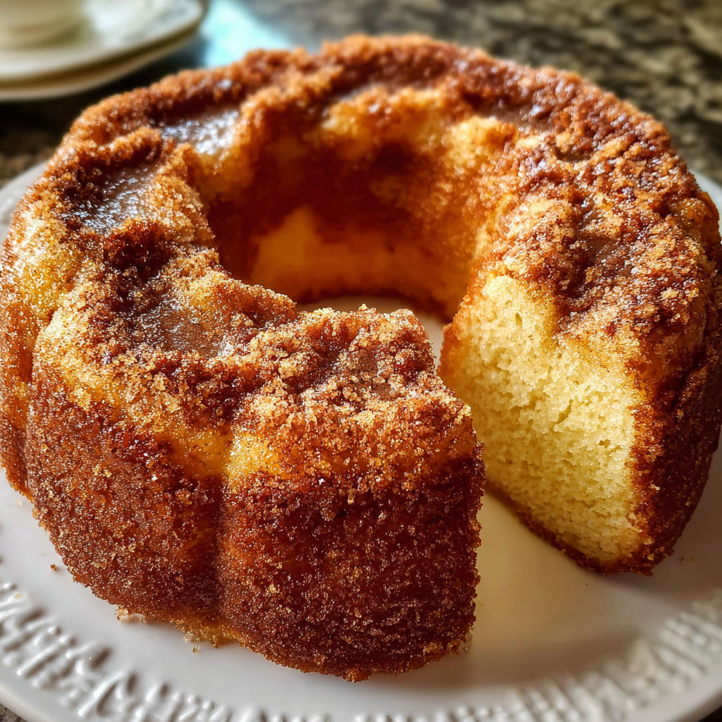 A slice of the Best Mother's Crack Cake is displayed on a white plate.