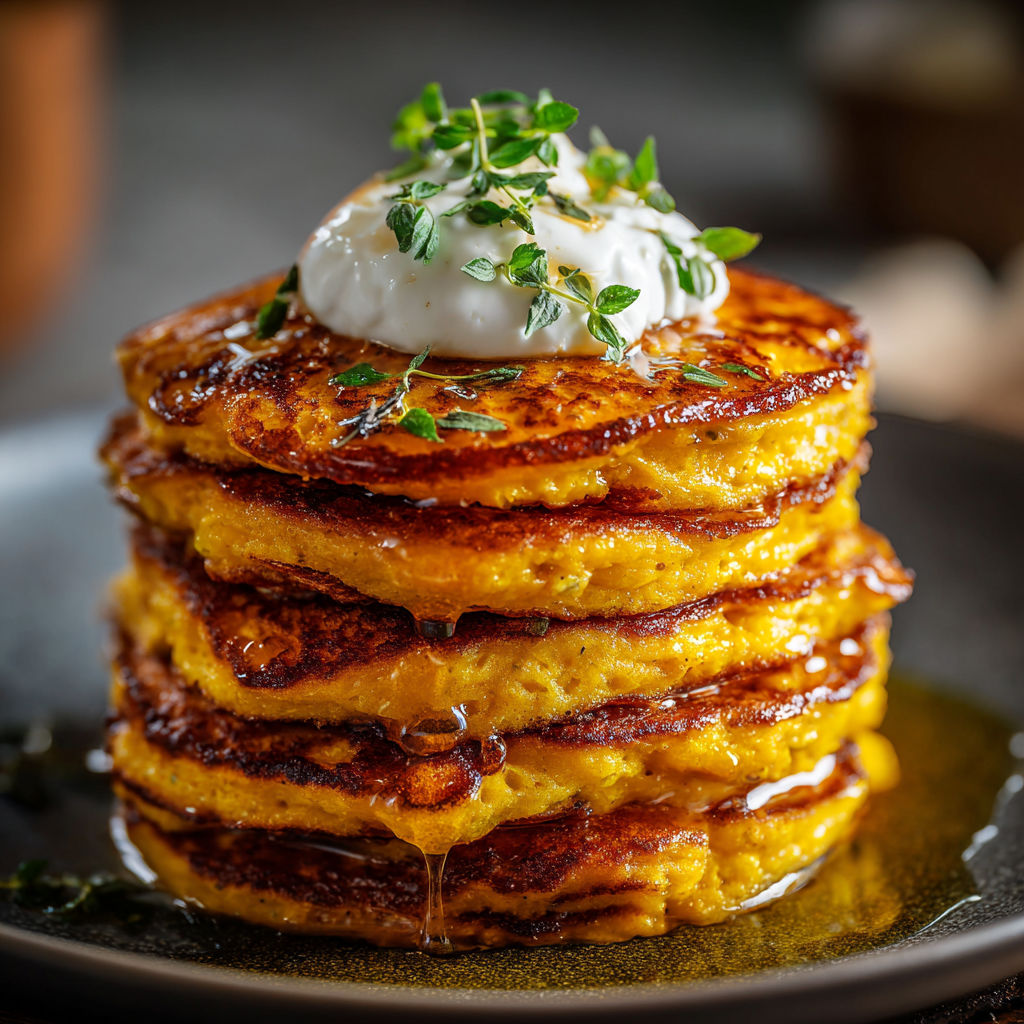 A stack of pancakes with a dollop of butter on top.