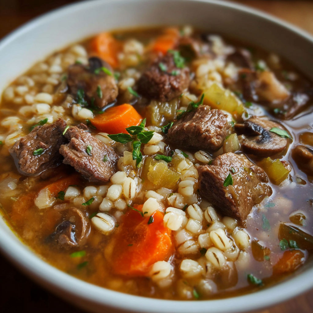 A bowl of soup with meat, vegetables, and rice.