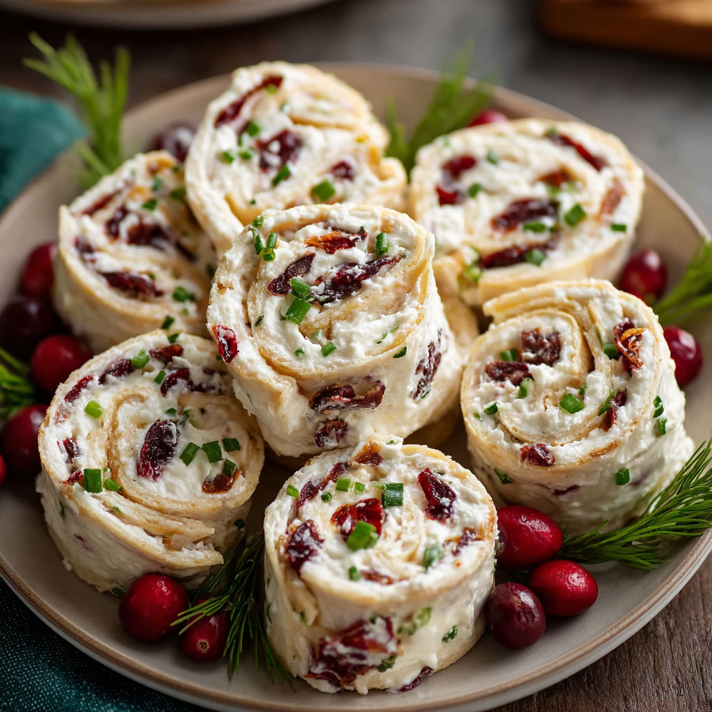 A plate of food with a variety of items, including a roll, a cake, and a pizza.