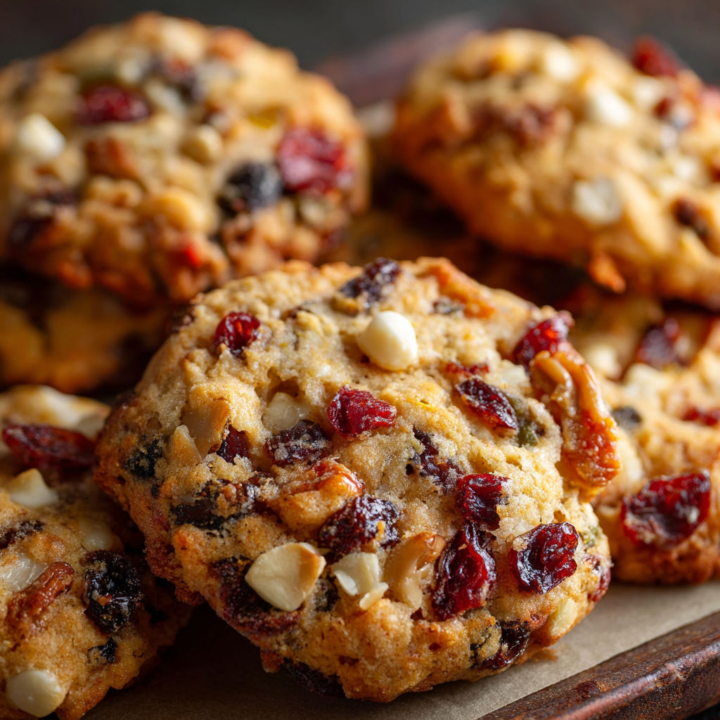 A plate of Pioneer Woman Fruitcake Cookies that Delight Every Bite.