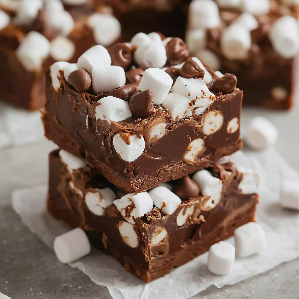 A close up of a delicious Hot Chocolate Fudge bar.