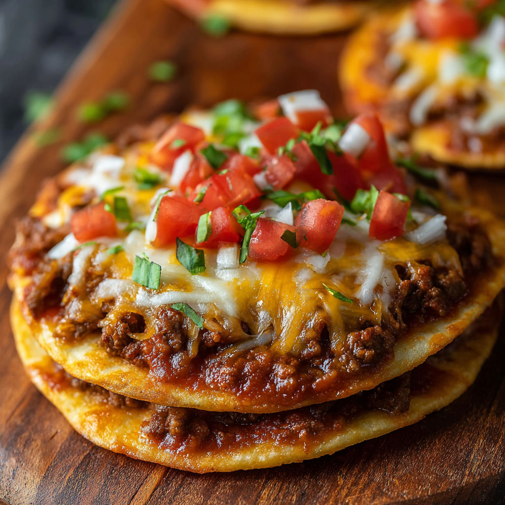 A delicious meal of chili cheese nachos on a wooden cutting board.