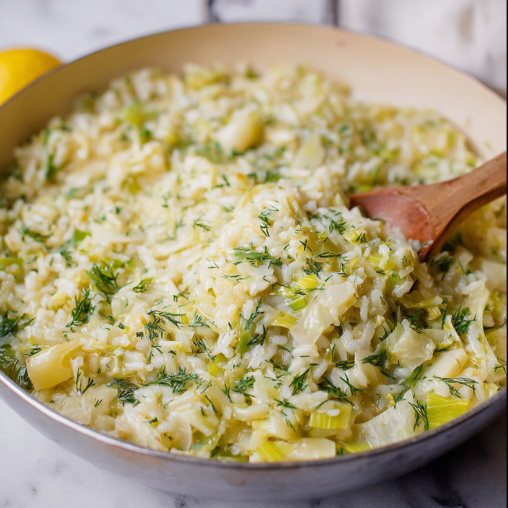 A bowl of rice with vegetables and herbs, including broccoli and cauliflower, is ready to be served.