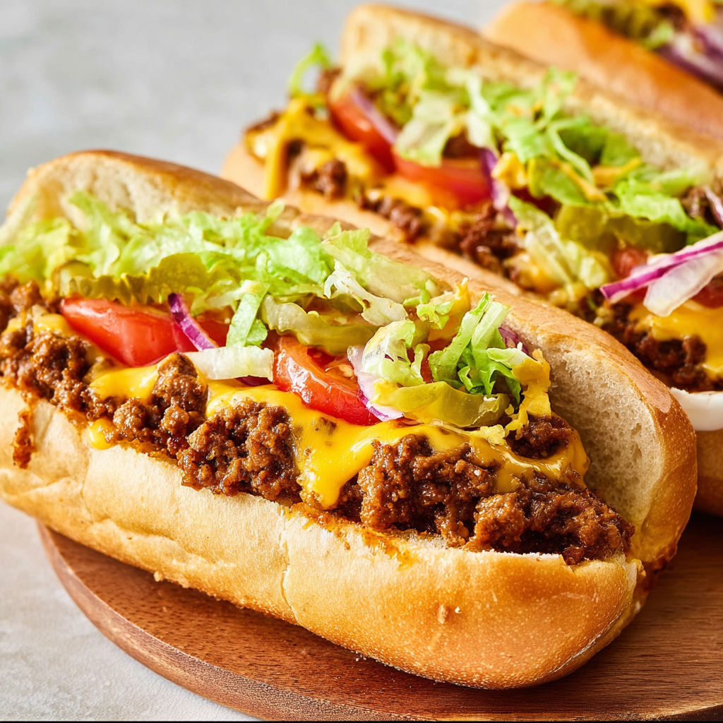 A delicious chili cheese dog with lettuce and tomato on a bun.