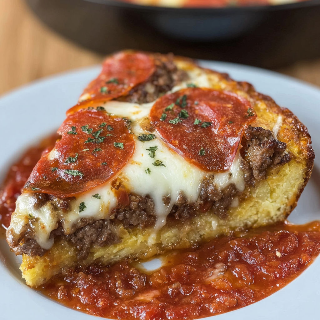 A slice of pepperoni pizza with cheese and tomato sauce on a white plate.