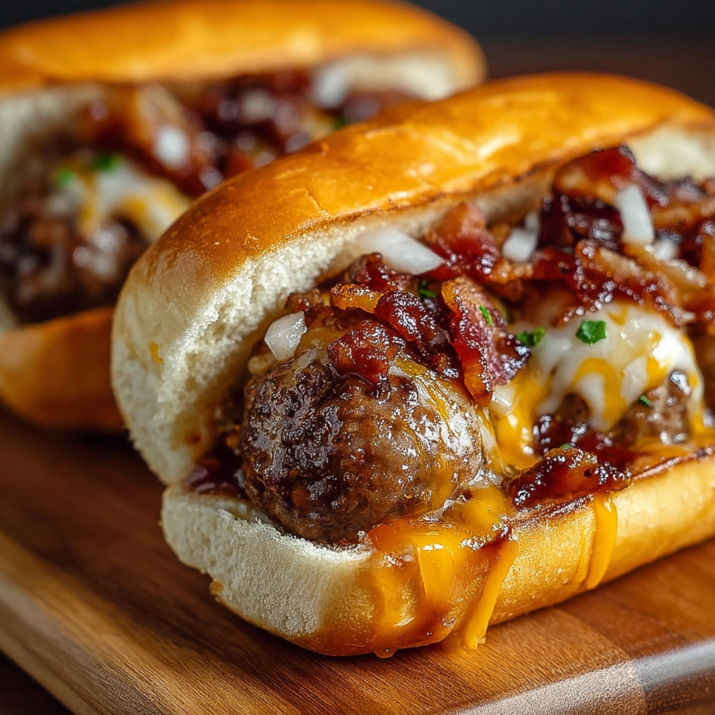 A delicious bacon and cheese burger with a side of onions.