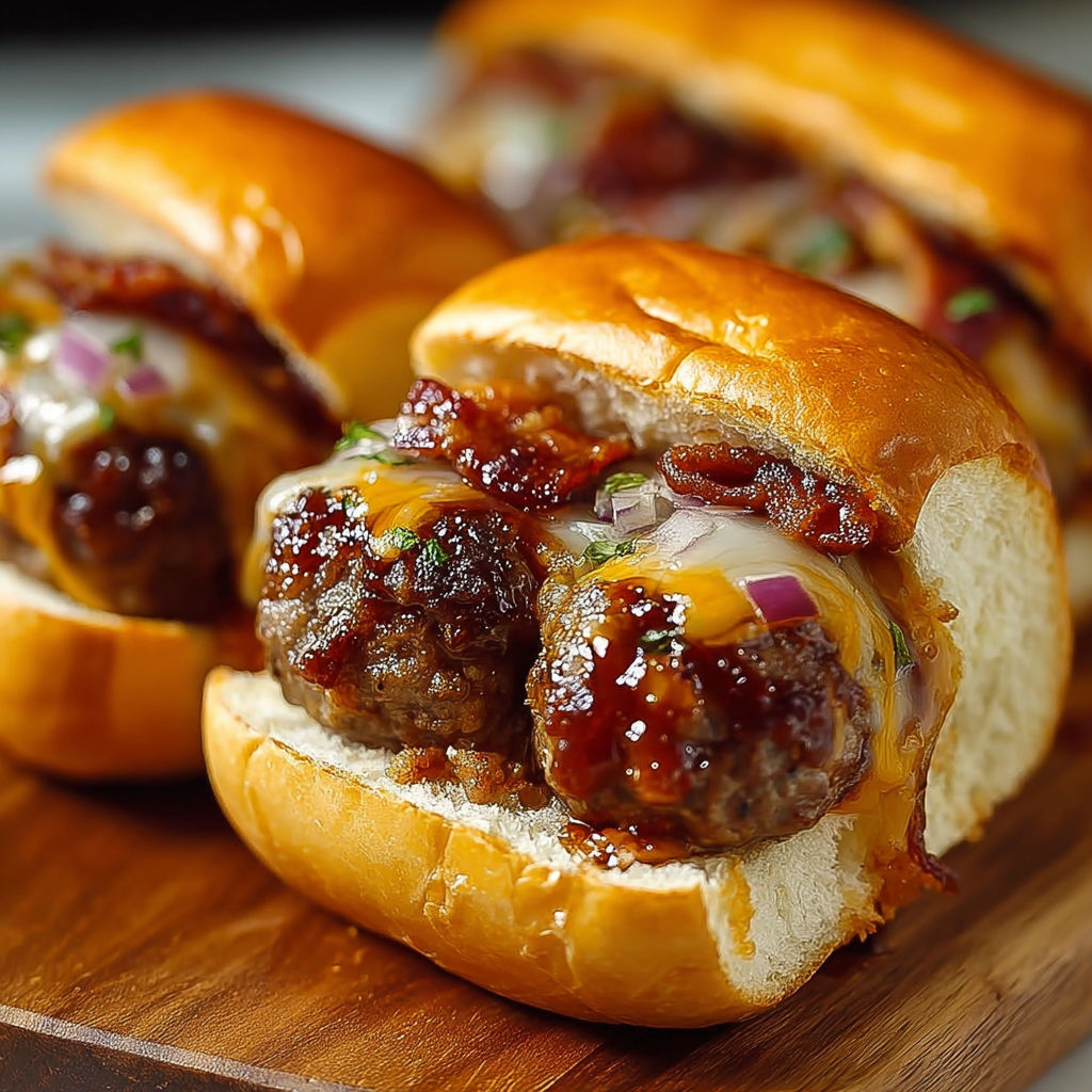 A delicious BBQ burger with cheese and onions on a bun.