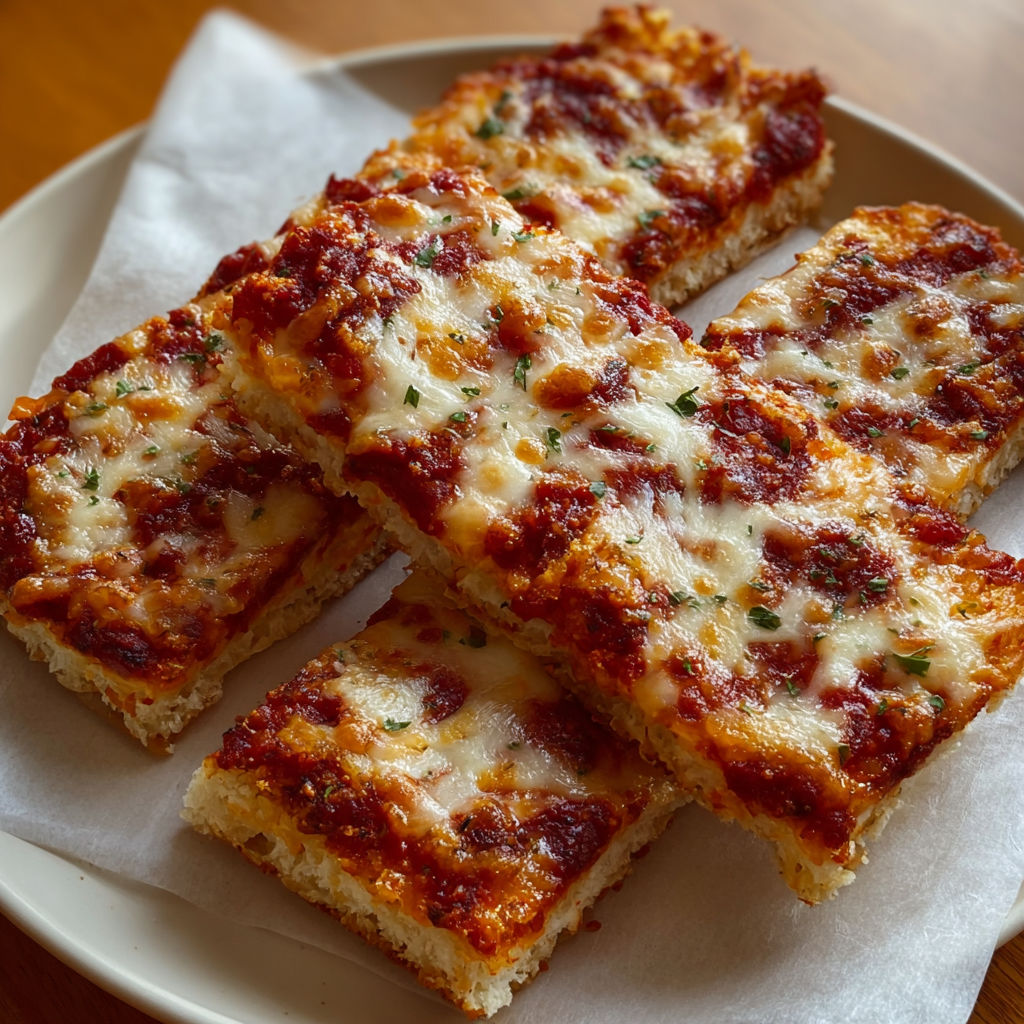 A plate of cheese and tomato pizza slices.