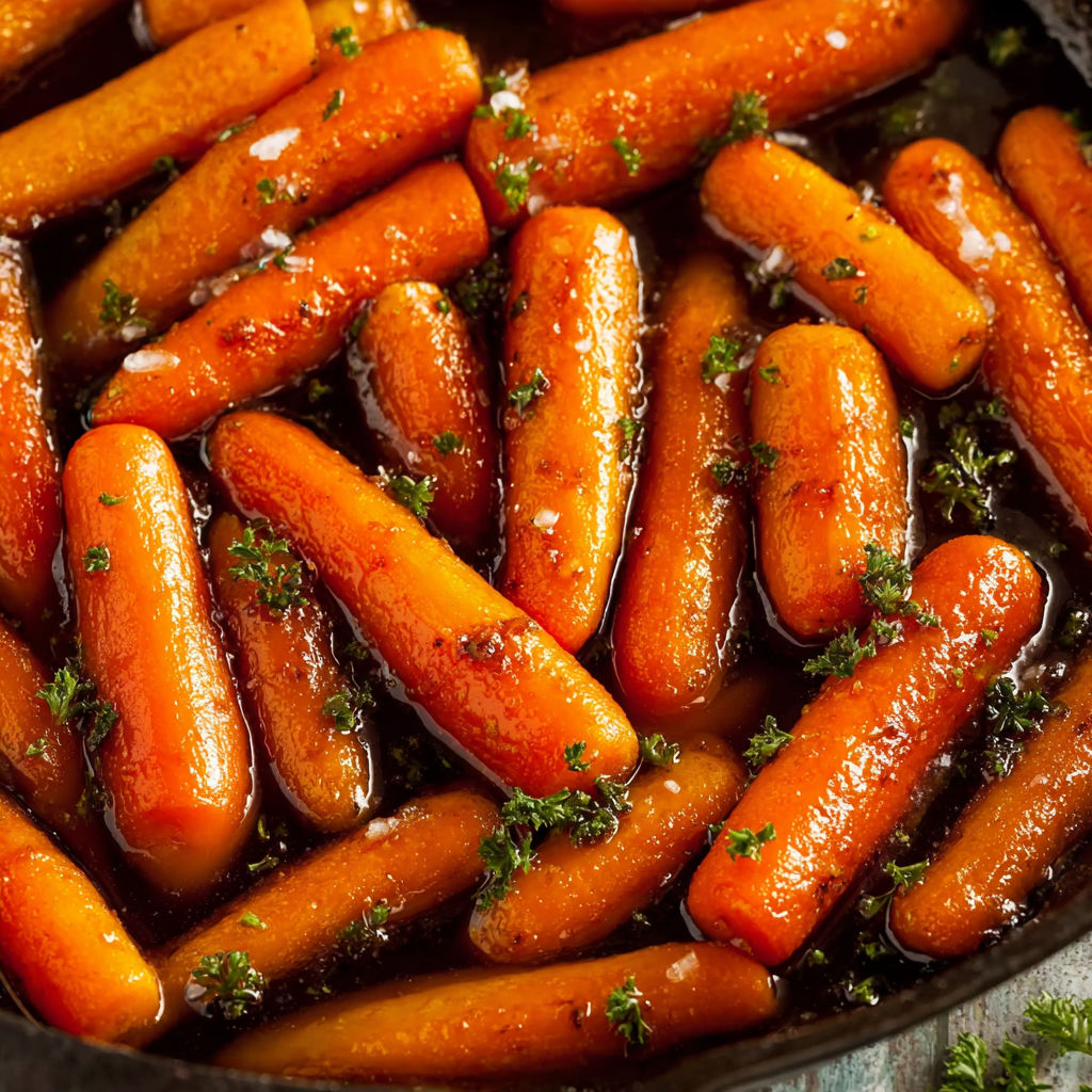 A pan of carrots with a spoon in it, ready to be cooked.