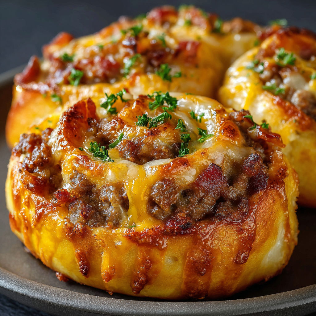 A plate of delicious bacon and cheese stuffed potatoes.