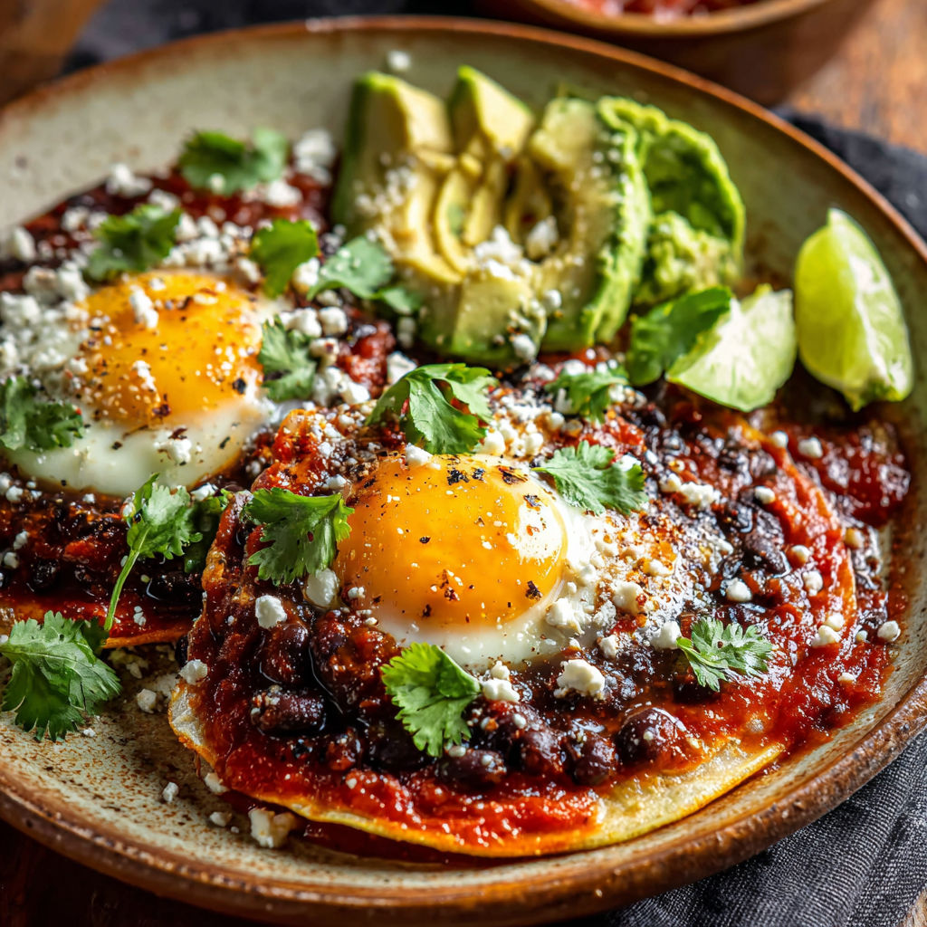 A plate of food with eggs, salsa, and guacamole.