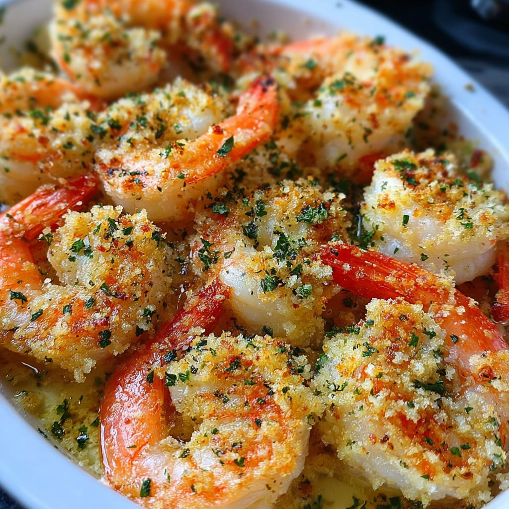 A white bowl filled with shrimp and seasoning, ready to be cooked.