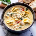 Creamy Tuscan Chicken Tortellini Soup