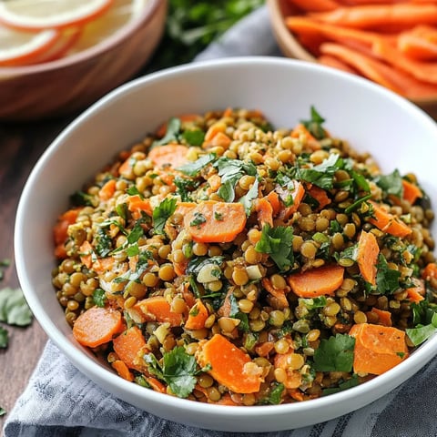 Moroccan Lentil Carrot Salad