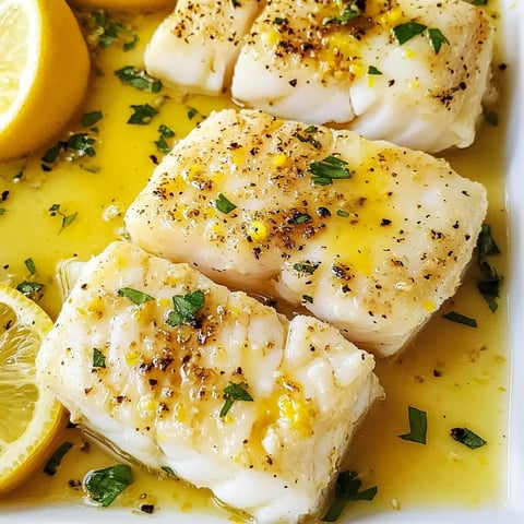 Lemon Butter Baked Cod