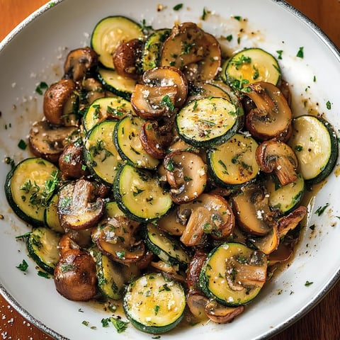 Skillet Zucchini and Mushrooms