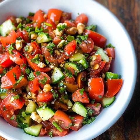 Turkish Tomato Salad Gavurdagi