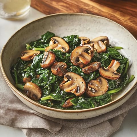 Sauteed Spinach and Mushrooms