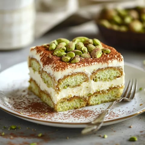 A slice of cake with almonds on top.