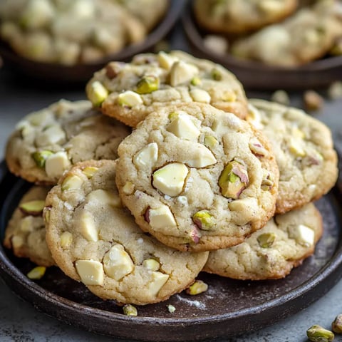 A plate of cookies with almonds.