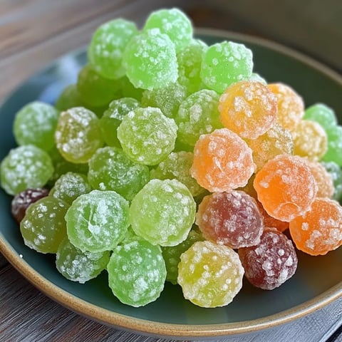 A plate of gummy bears.