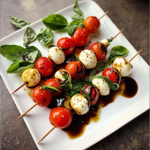 A plate of food with tomatoes and cheese.