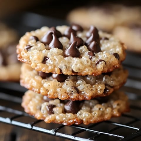 A stack of cookies with chocolate drizzle.