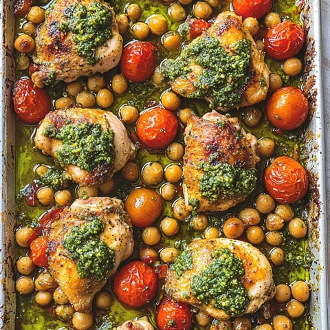 A pan of chicken with green stuff on it.