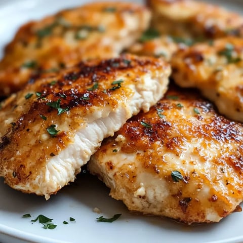Chicken on a white plate.
