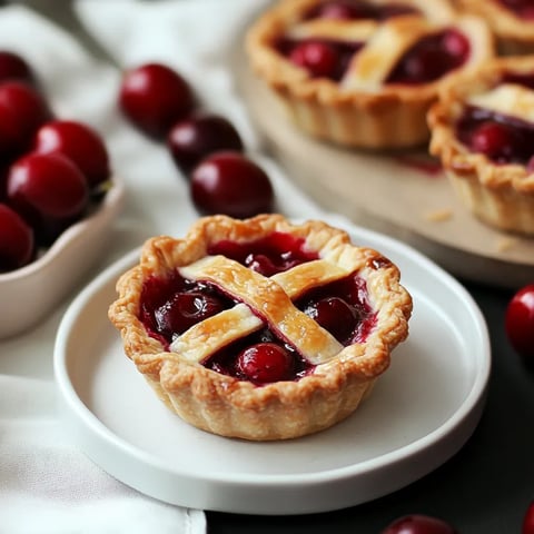 A pie with a cherry filling.
