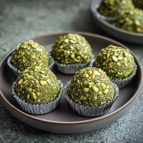 A plate of green balls.