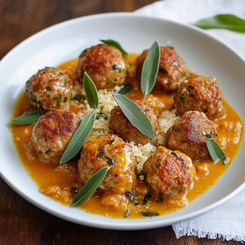 A plate of meatballs with sauce.