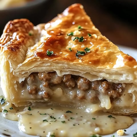 Sausage Gravy Puff Pie