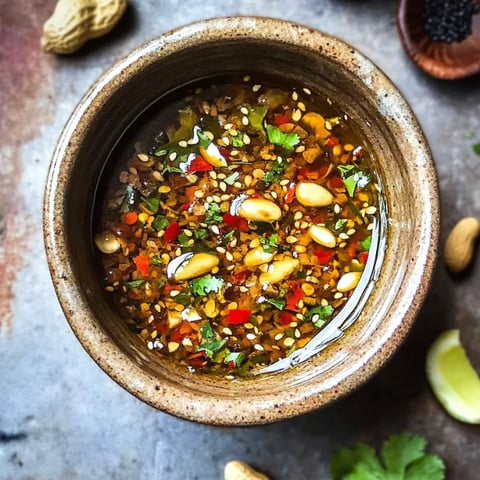 A bowl of soup with a spoon in it.