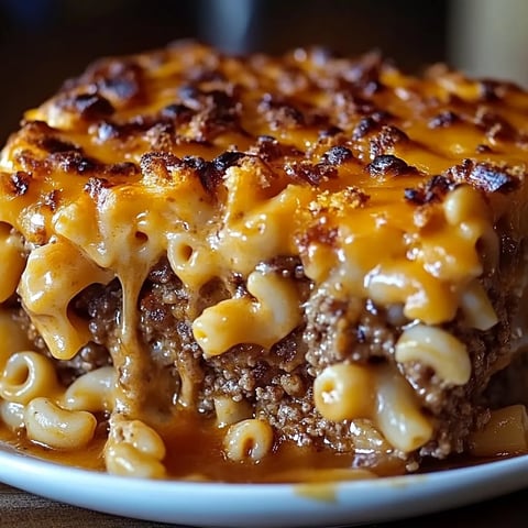 Mac and Cheese Meatloaf Casserole